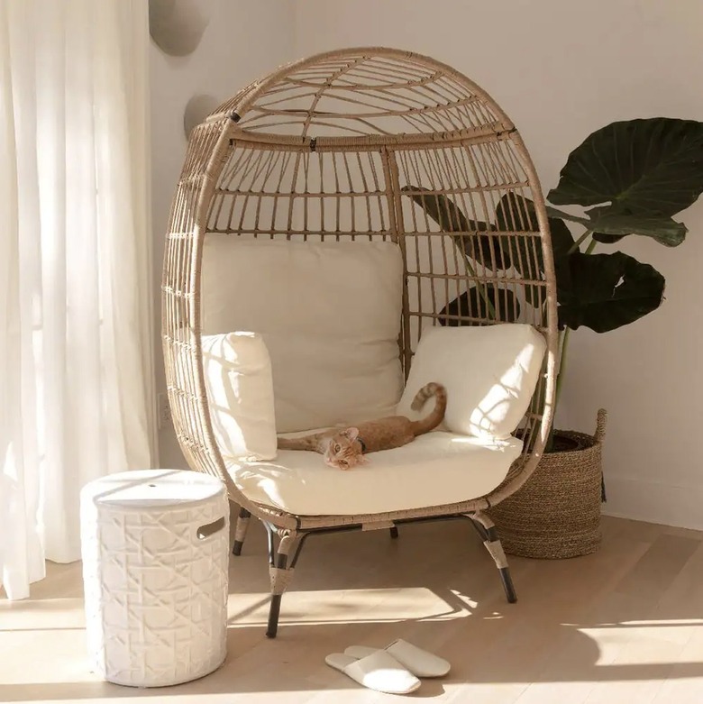 Barton Oversized Wicker Egg Chair 