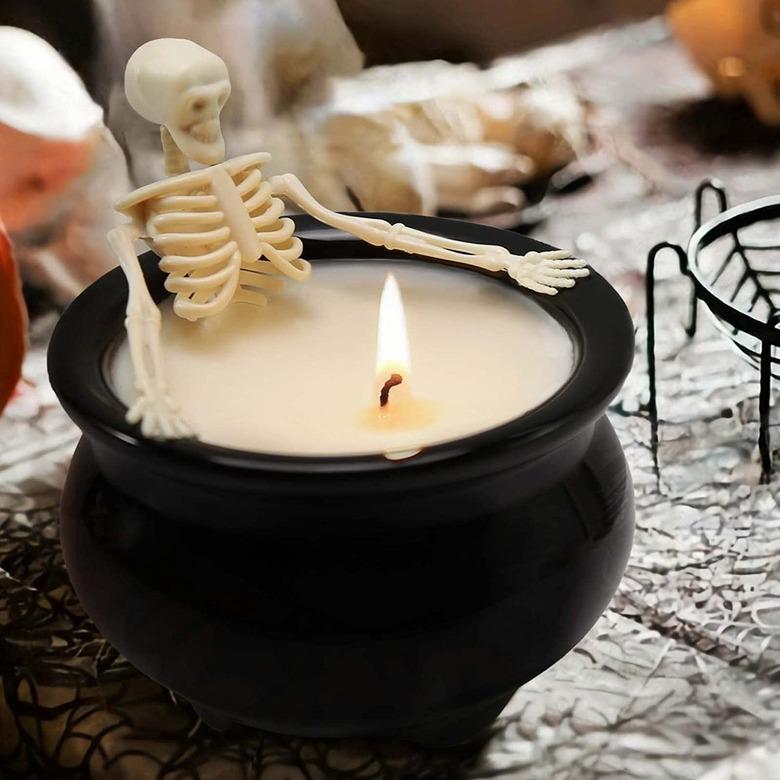 Halloween Skeleton Candle