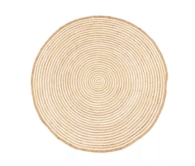 Blue Nile Mills Chesterfield Hand-Braided Jute Area Rug (10-foot diameter)