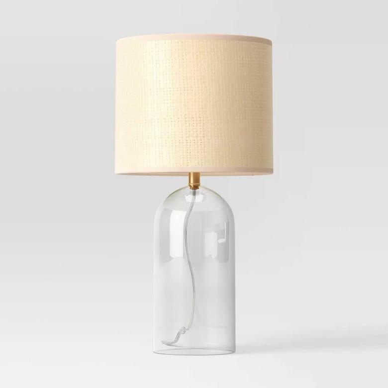 Threshold Glass Table Lamp With Open Base