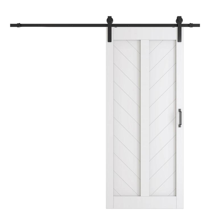 Ark Design II Paneled Barn Door With Installation Hardware Kit