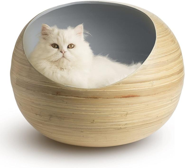 Fhasso Luxury Bamboo Cat Bed