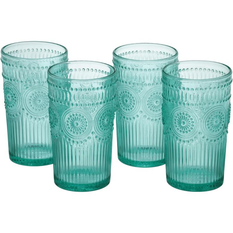 The Pioneer Woman Adeline Emboss Glass Tumblers