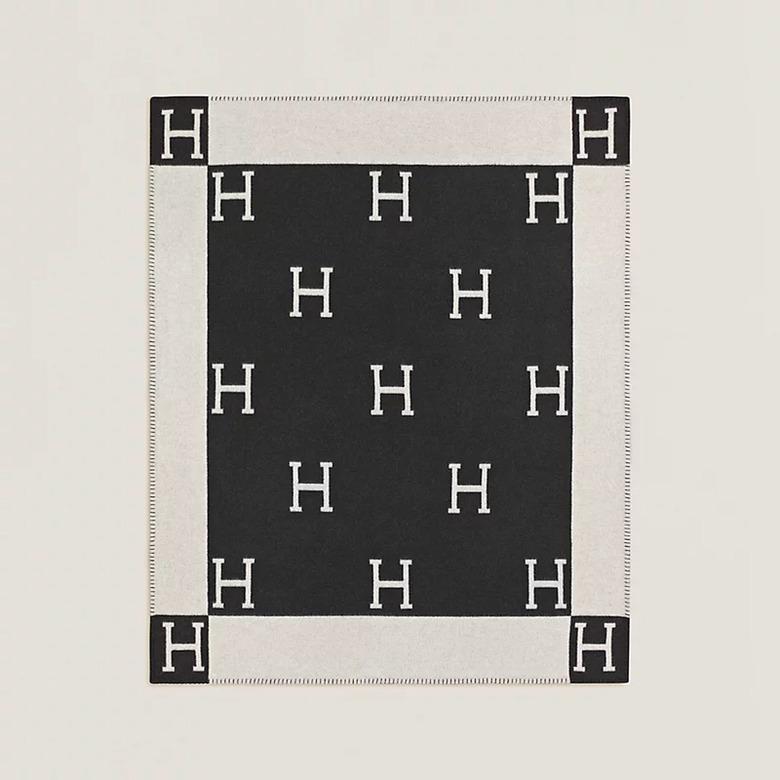 Hermès Avalon Throw Blanket (Black)