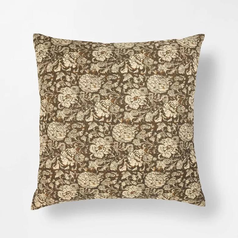 Threshold x Studio McGee Oversized Printed Floral Square Throw Pillow