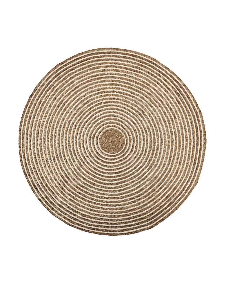 Serena & Lily Round Cotton & Jute Rug (10-foot diameter)