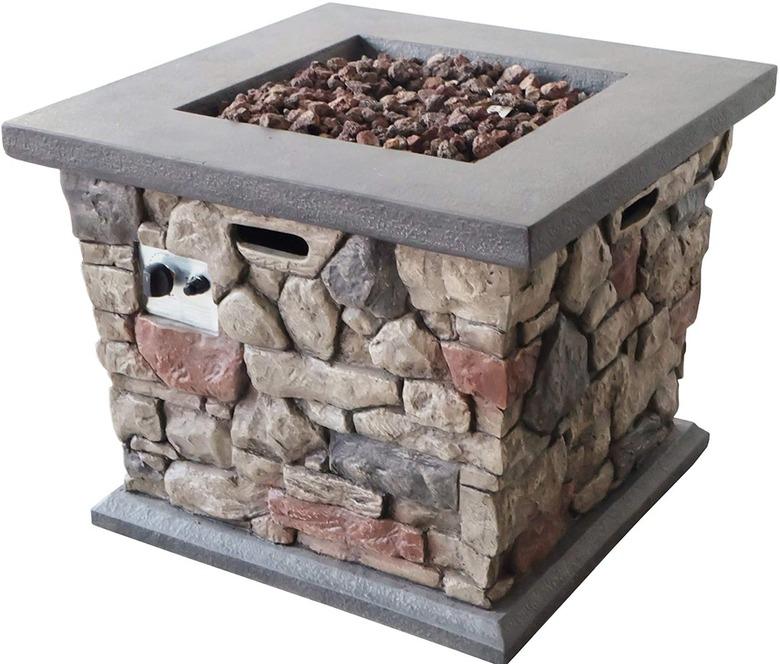 Christopher Knight Home Carson Outdoor Square Fire Pit