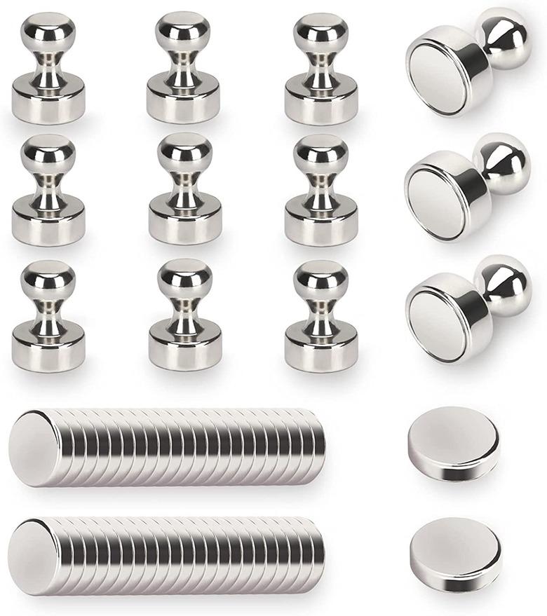 Leasen Brushed Nickel Magnets