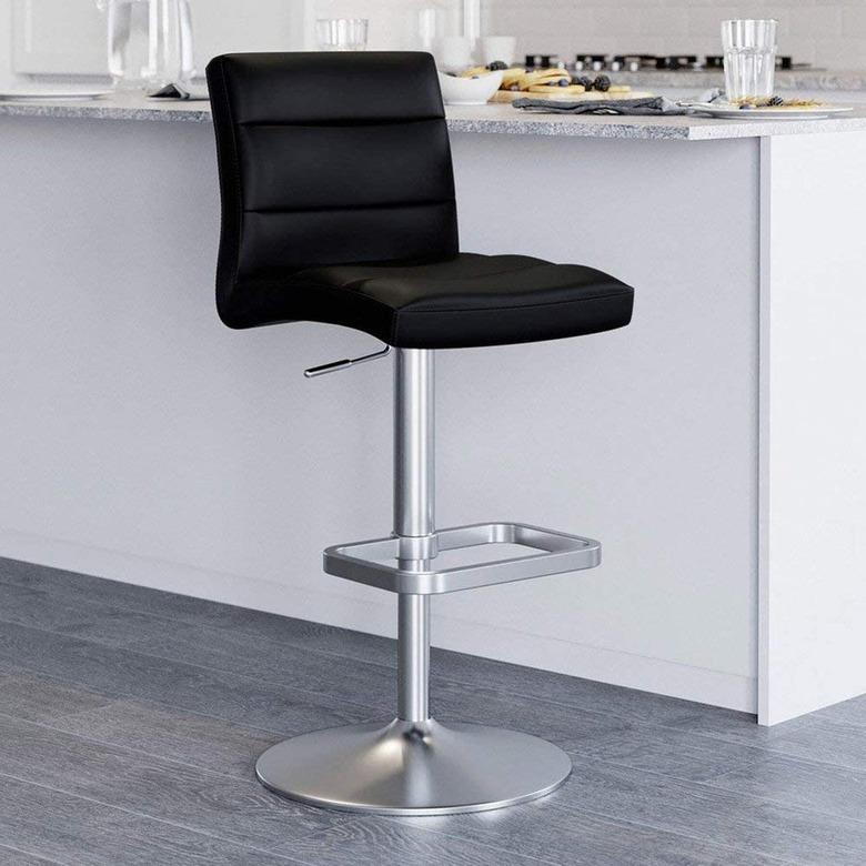 Zuri Furniture Black Lush Adjustable Height