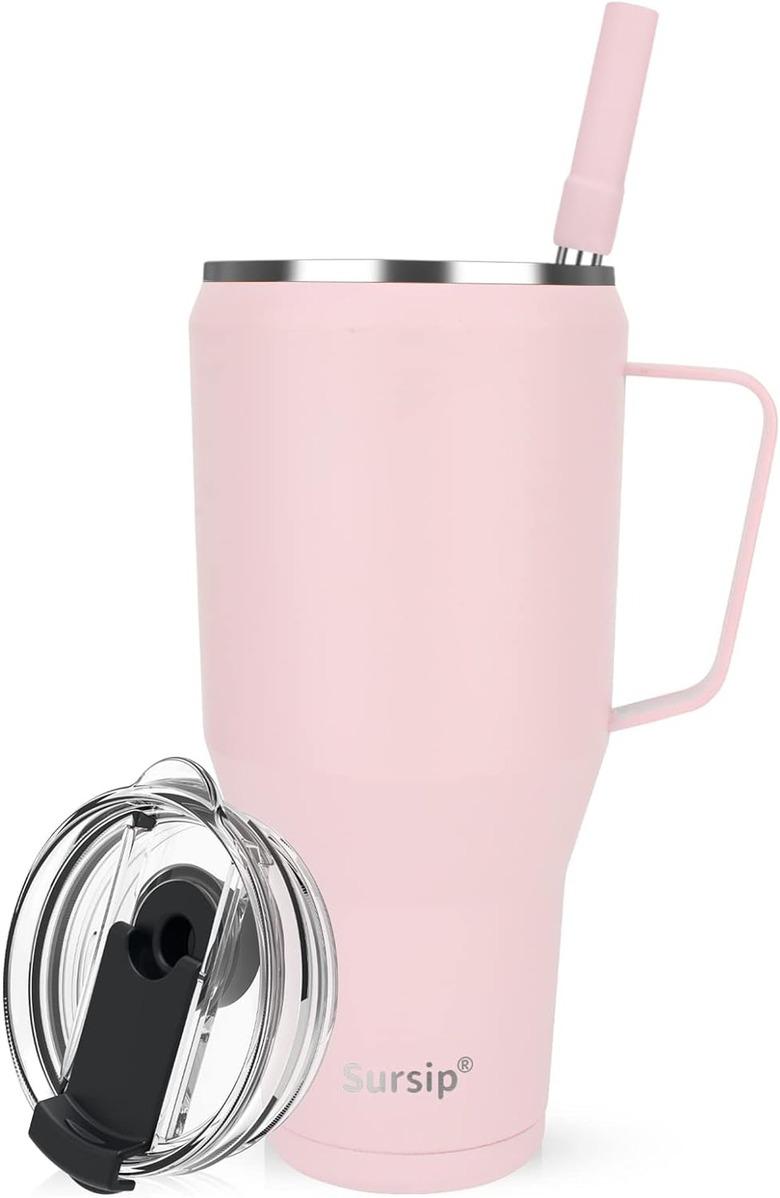 Sursip 40-Ounce Mug Tumbler With Screw Lid