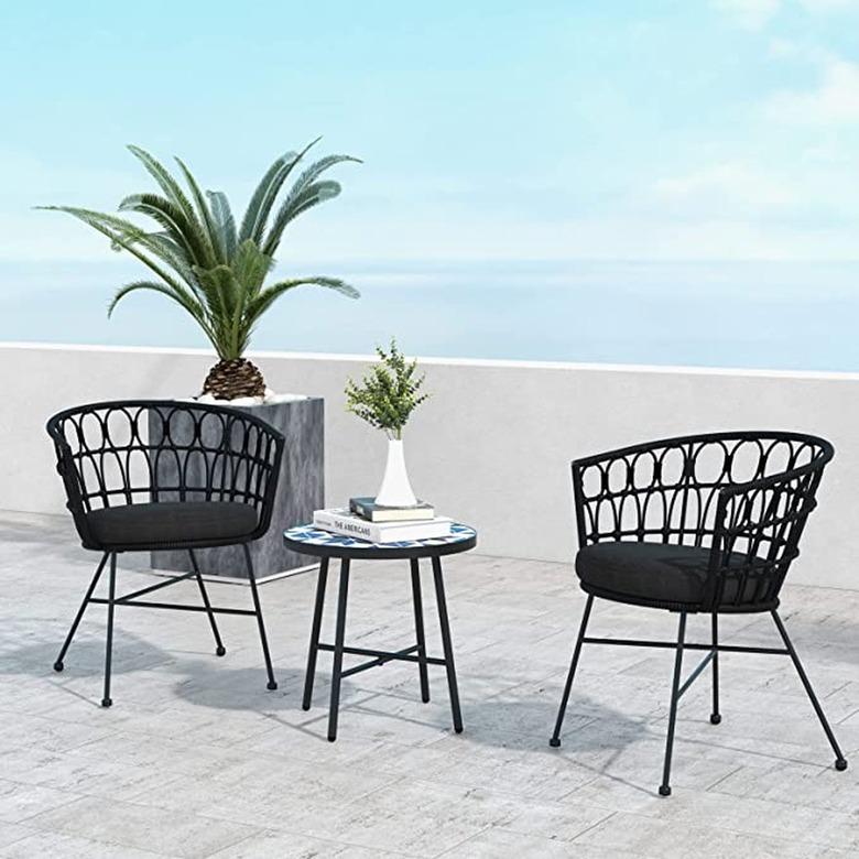 Grand Patio Outdoor Wicker Bistro Set