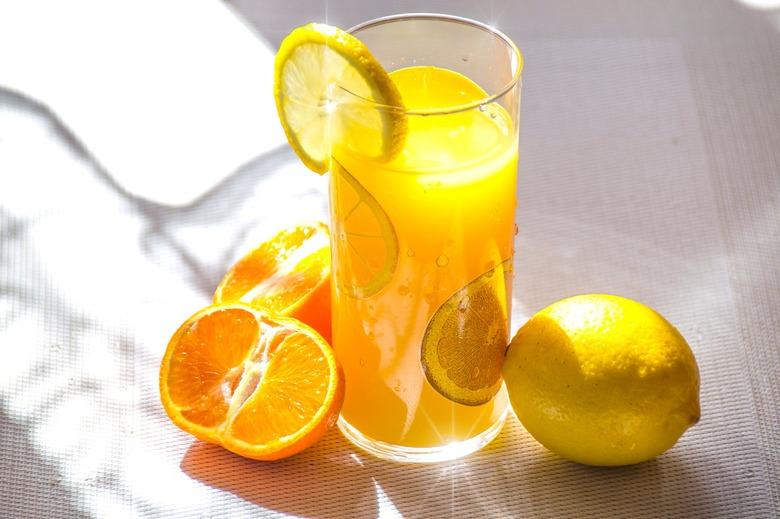 Orange juice in a glass