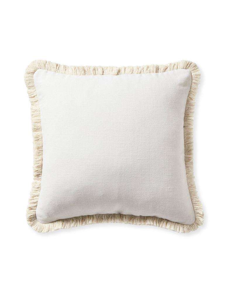 Bowden fringe-trimmed throw pillow from Serena & Lily