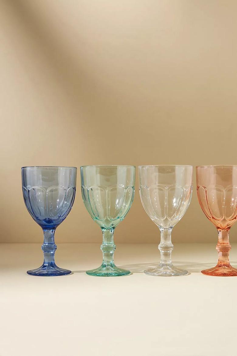 Anthropologie Louise Wine Glasses