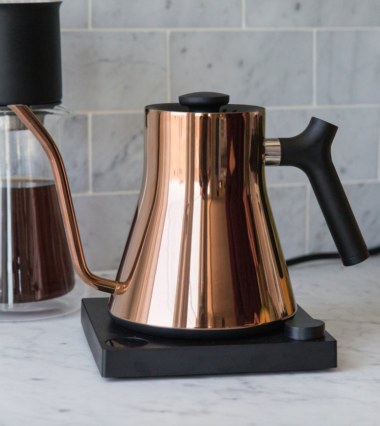 Copper electric kettle. small stove size ideas