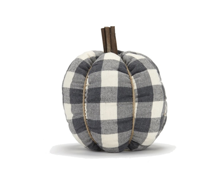 plush plaid pumpkin