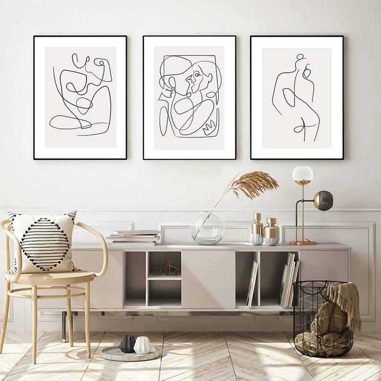 affordable graphic living room wall art