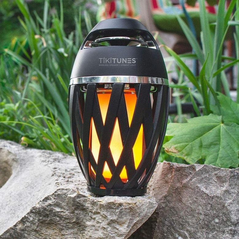 tiki light with wireless speaker