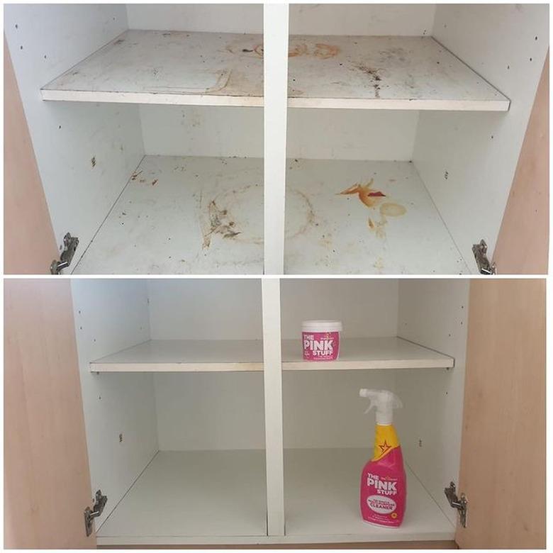 Cupboard before-and-after