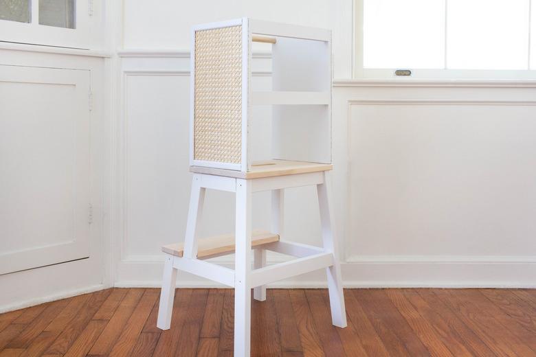 Learning tower using an IKEA stool