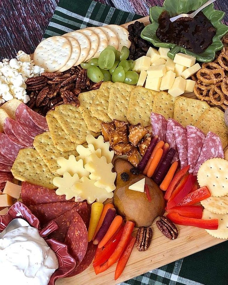 Thanksgiving Turkey Cheese Plate