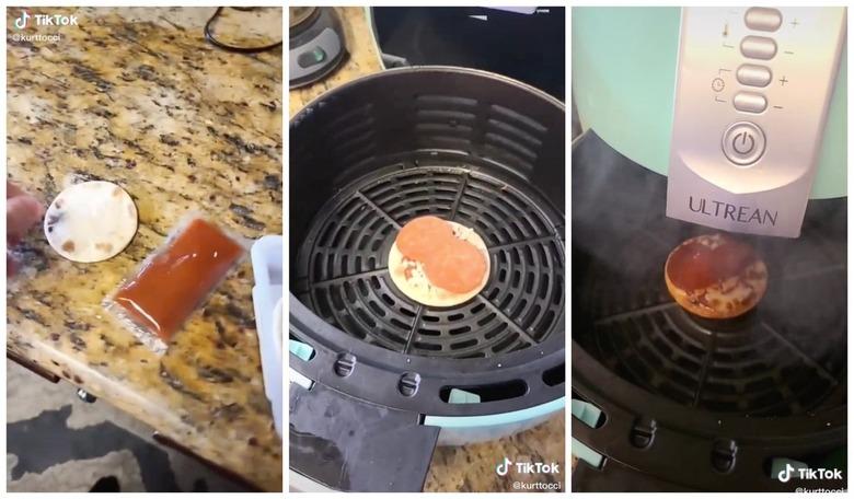 lunchables pizza air fryer tiktok hack