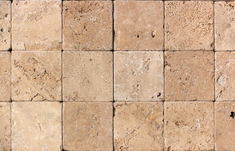 Wall of high quality travertine or thermolith. Blank for background or tile