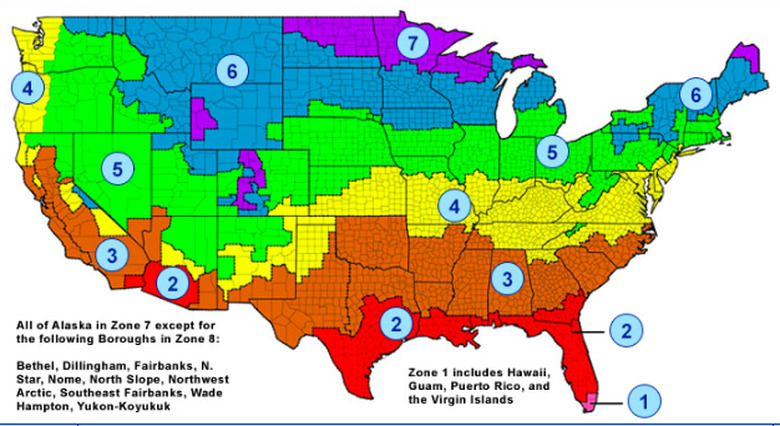 Department of Energy climatic zones.