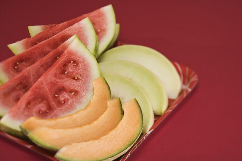 Honeydew with watermelon and cantaloupe