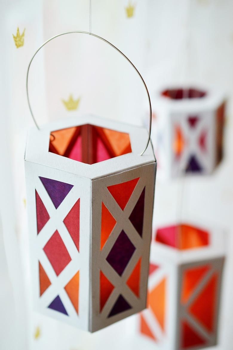 Colorful geometric lanterns