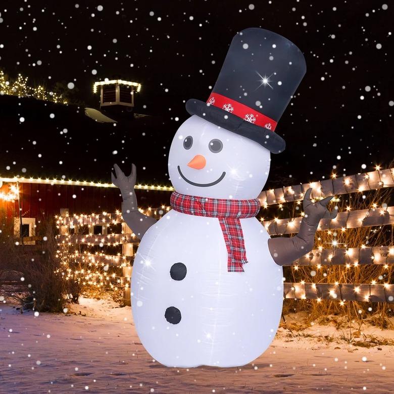 inflatable snowman