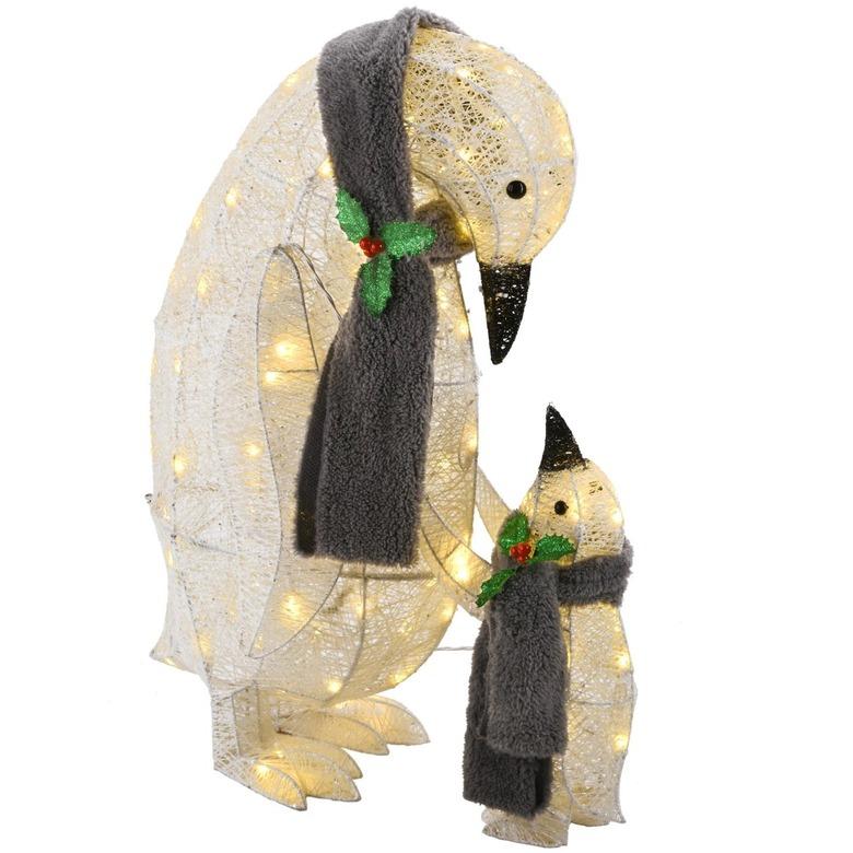 penguin light up decor