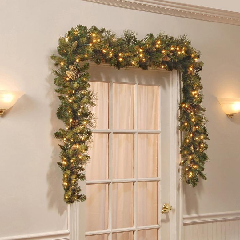 garland around door