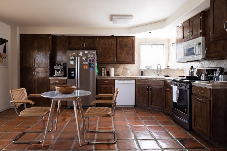 craftsman kitchenn with tile floors