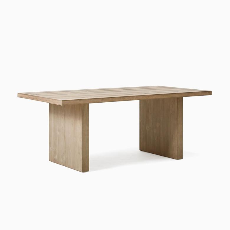 light-wood dining table