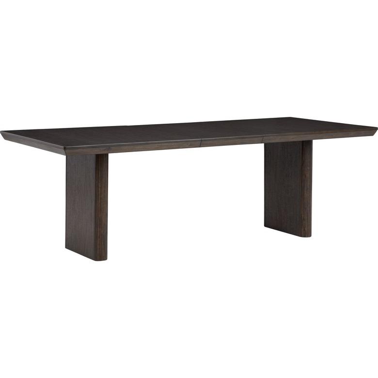 very dark wood table