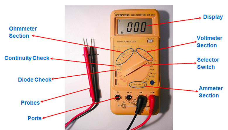 Multimeter schematic.