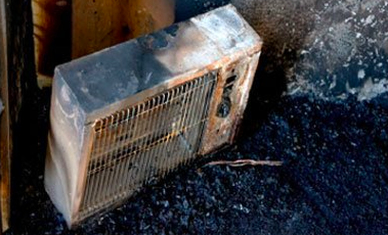 Burned out space heater.