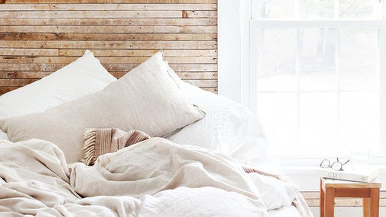 rustic bedroom inspired by Scandi minimalism