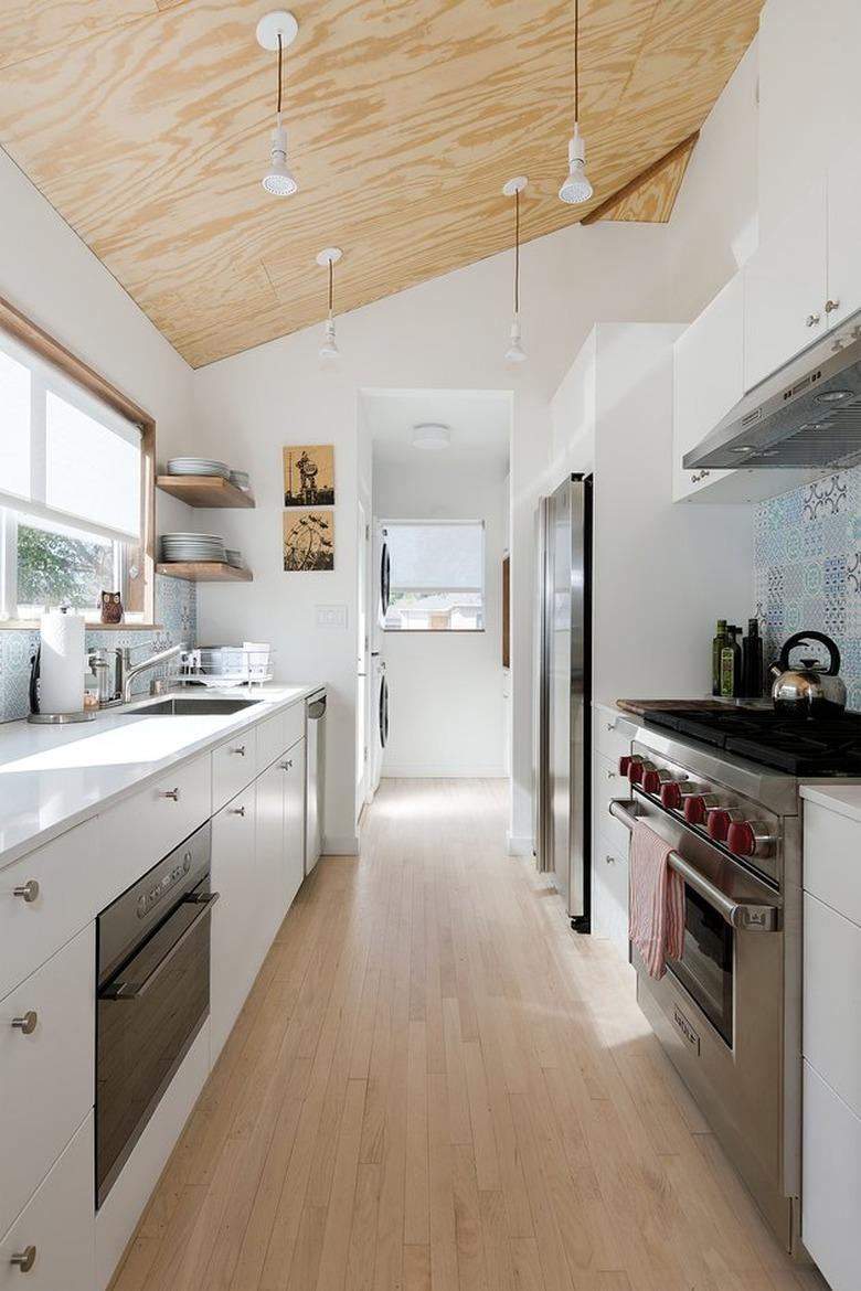 plywood ceilings in sunny Venice bungalow