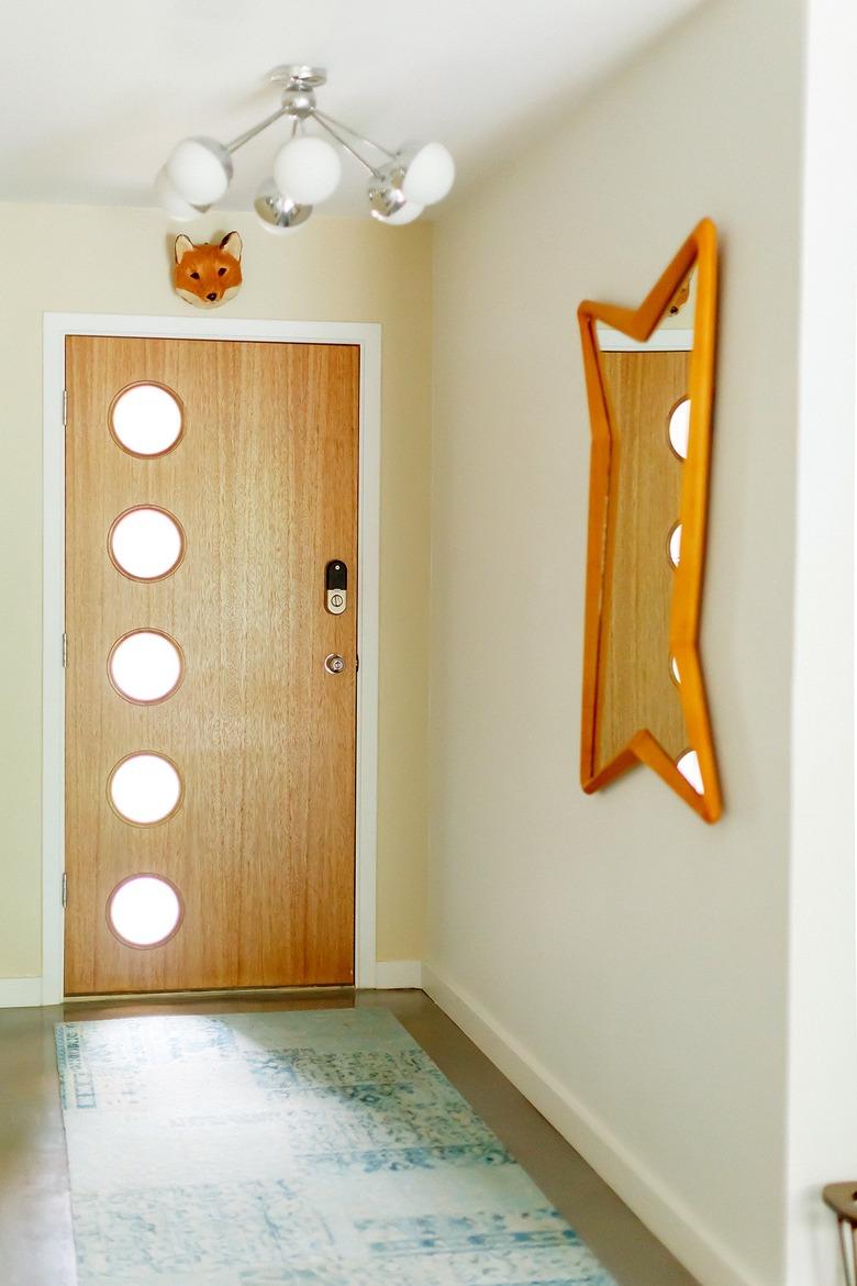 midcentury hallway