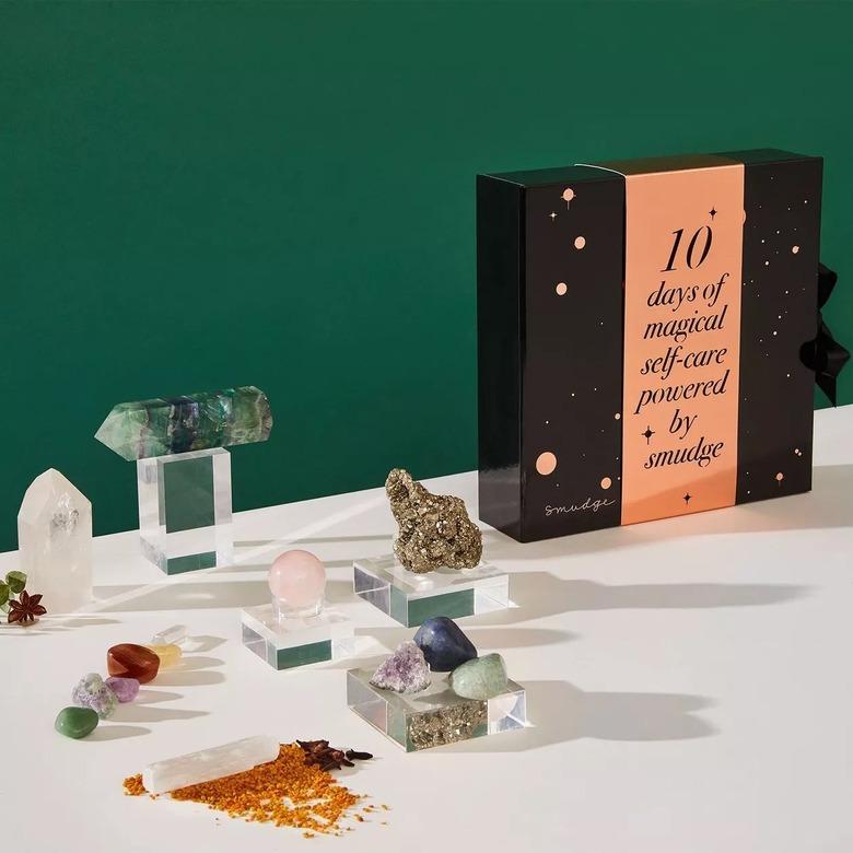 self-care kit with crystals