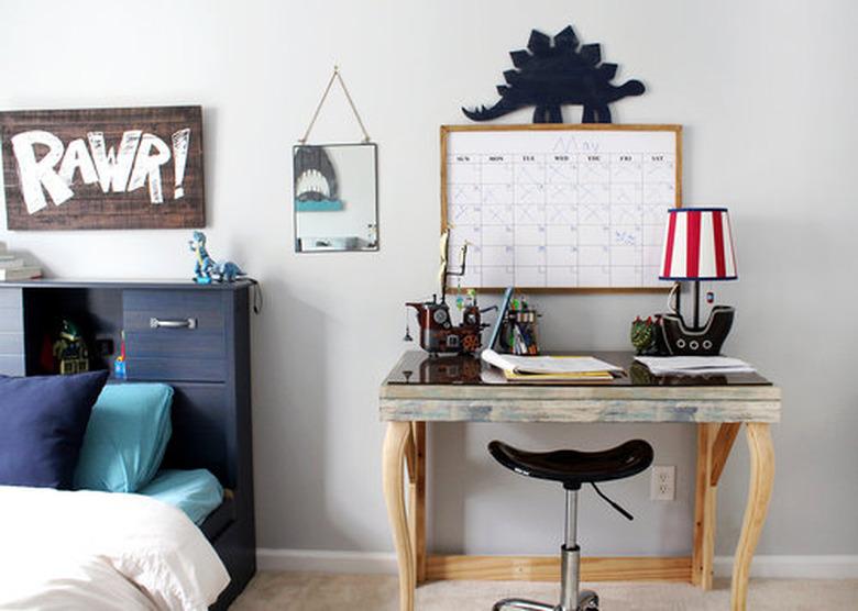 blue-gray kids bedroom