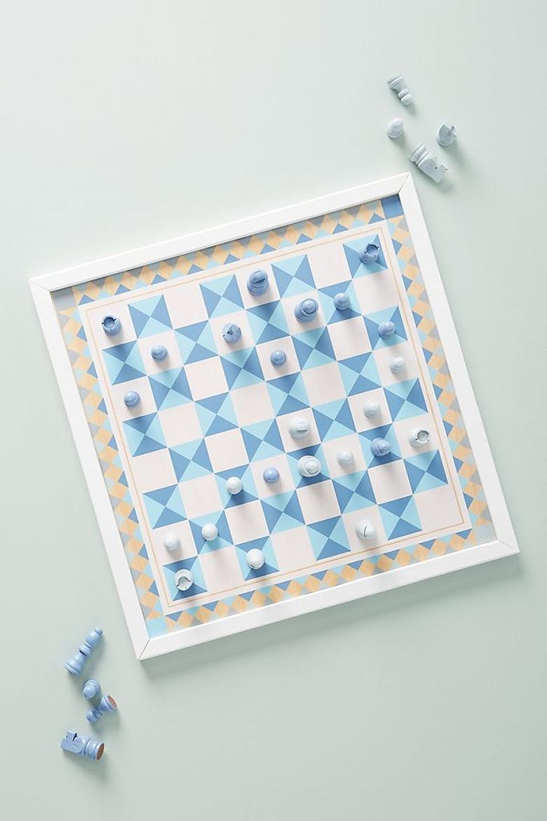 Anthropologie Chess and Pachisi Game Board, $34