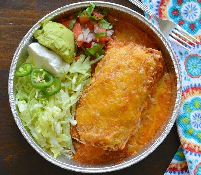 My Latina Table Smothered Carne Asada Burritos