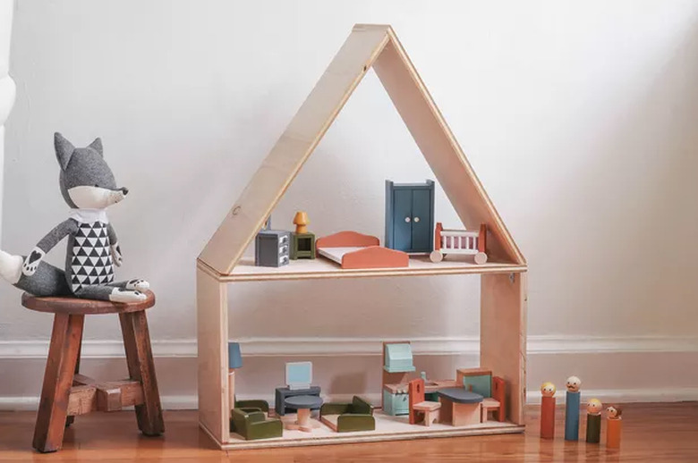 modern Scandi-style dollhouse