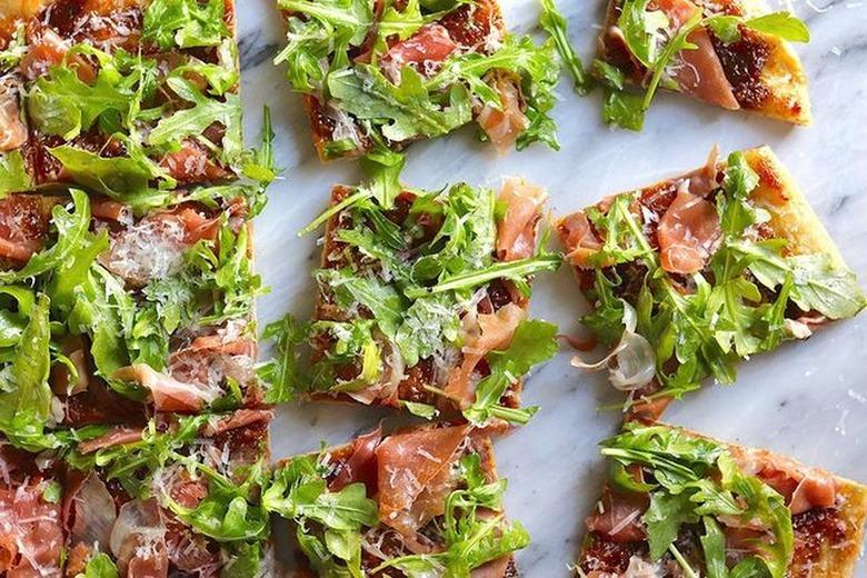 The Hungry Hutch Fig, Prosciutto, and Arugula Pizza