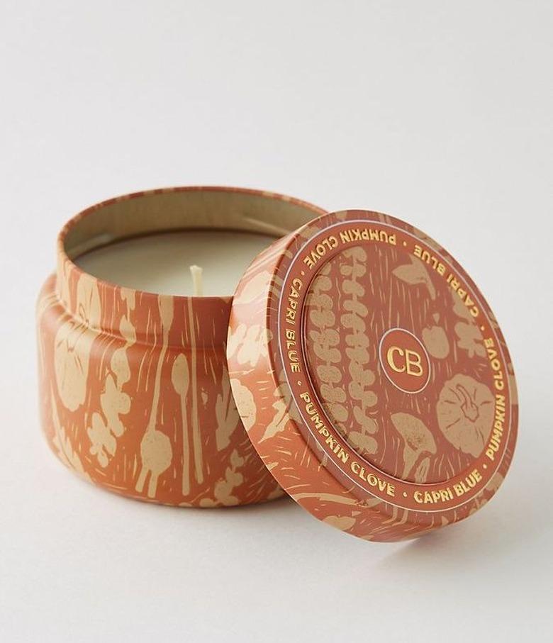 Anthropologie Capri Blue Pumpkin Clove Candle Tin, $16