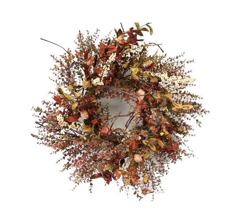 faux fall wreath