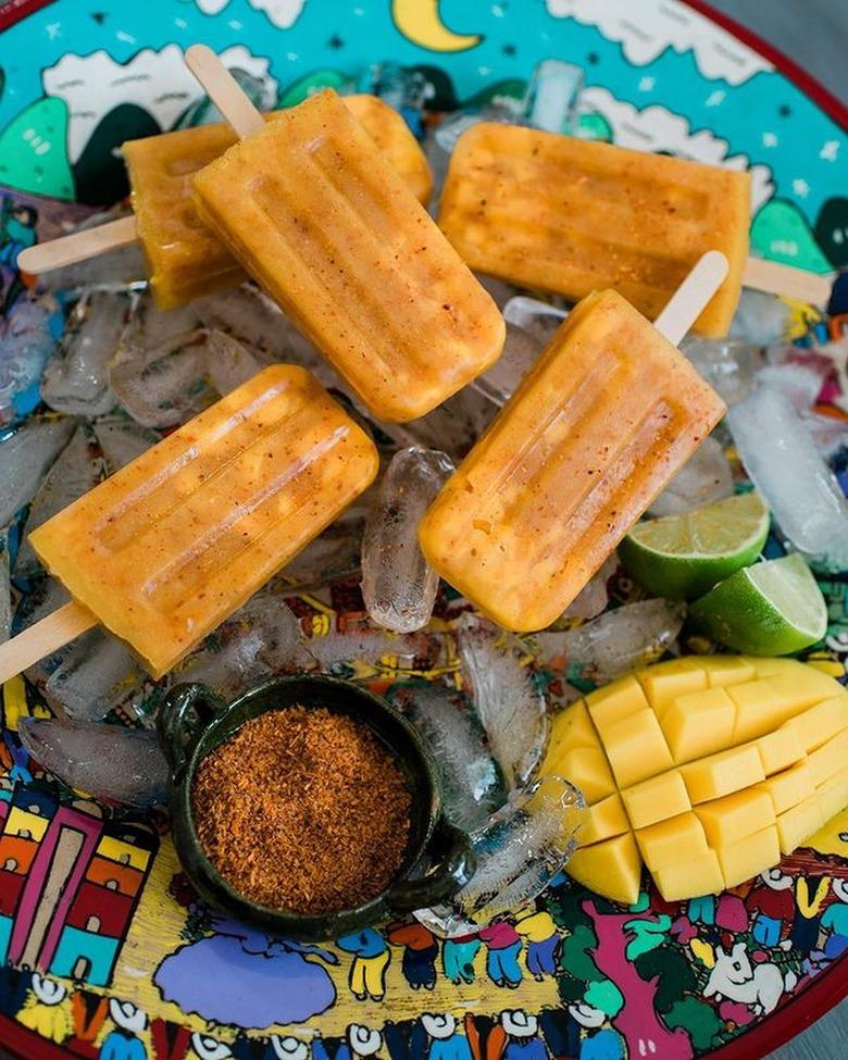 Muy Bueno Cooking Mango-Chili Paletas (Popsicles)